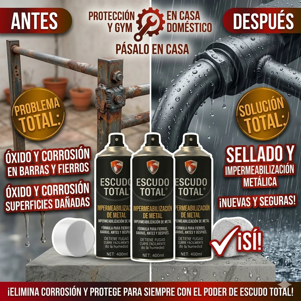 ESCUDO TOTAL™ Impermeabilización y Sellado de Fugas en Spray