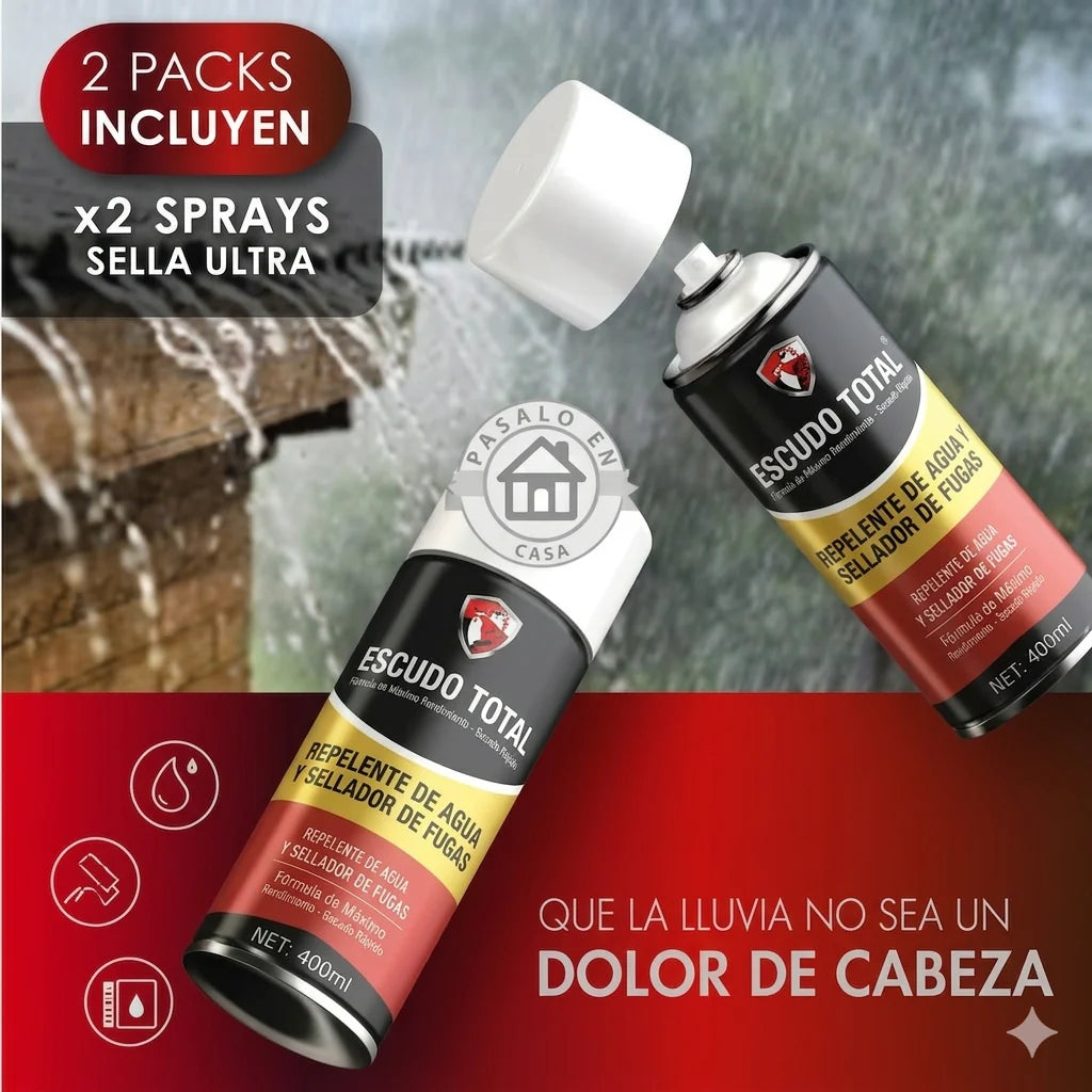 ESCUDO TOTAL™ Impermeabilización y Sellado de Fugas en Spray