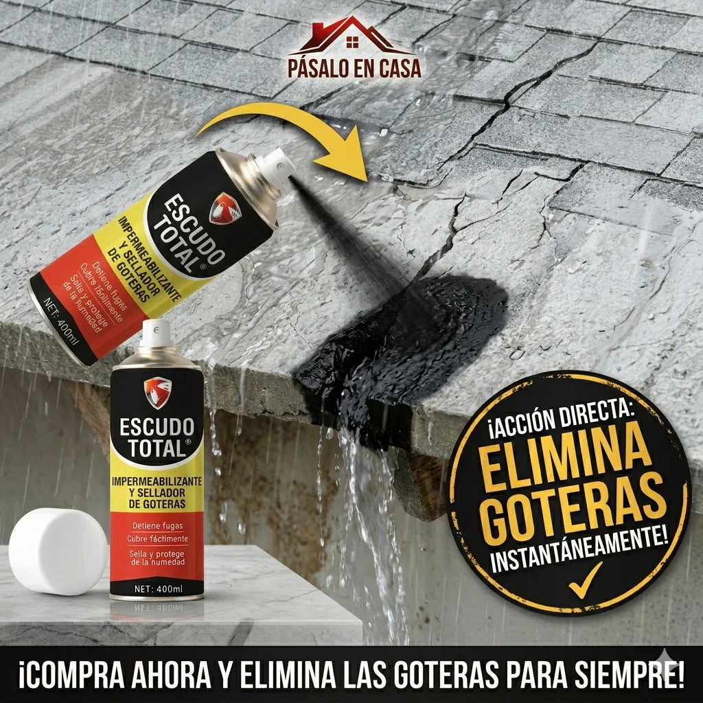 ESCUDO TOTAL™ Impermeabilización y Sellado de Fugas en Spray
